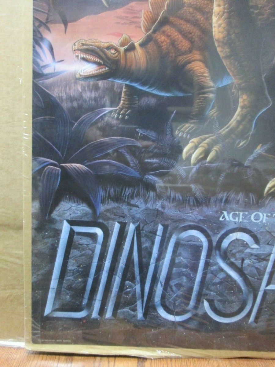 Age Of Dinosaurs archaeology vintage Poster 1987 dino Inv#G4225 | eBay