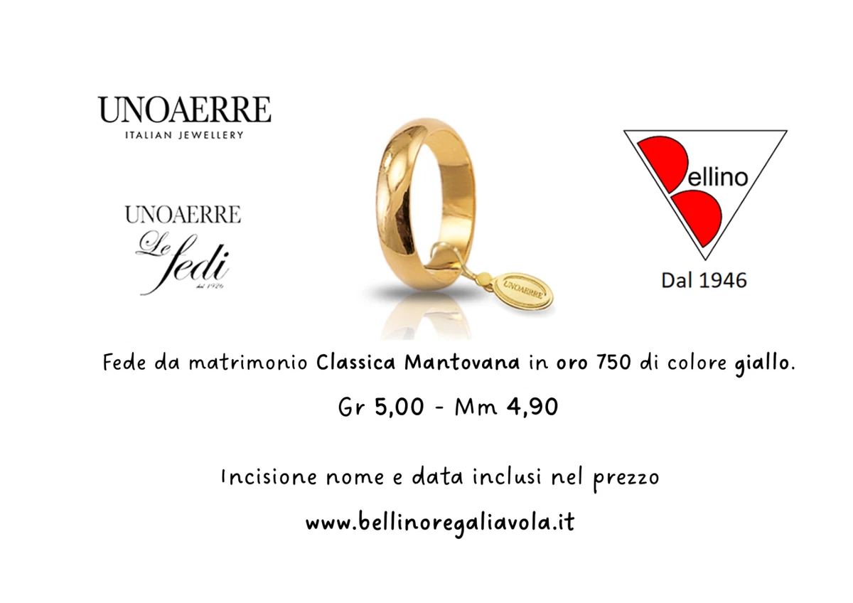 Quanto pesa una shop fede nuziale classica