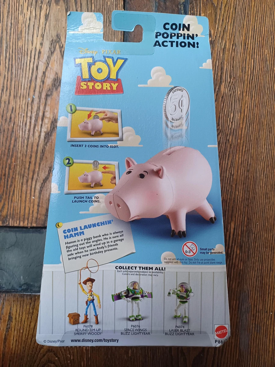 Disney Pixar Toy Story Coin Launchin Hamm Figure 2009 Mattel