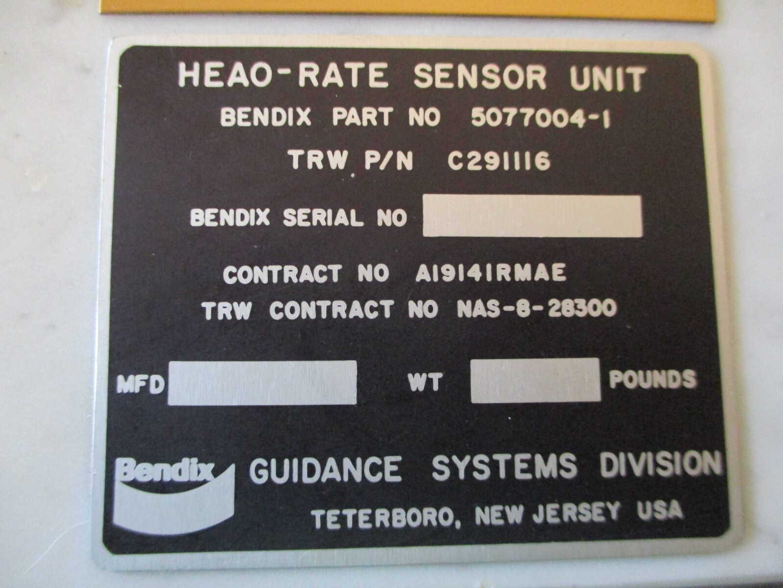 NASA BENDIX HEAO ATLAS CENTAUR 1ST GEN PHOTOS+SENSOR UNIT AWARD+PATCH+STICKERS+