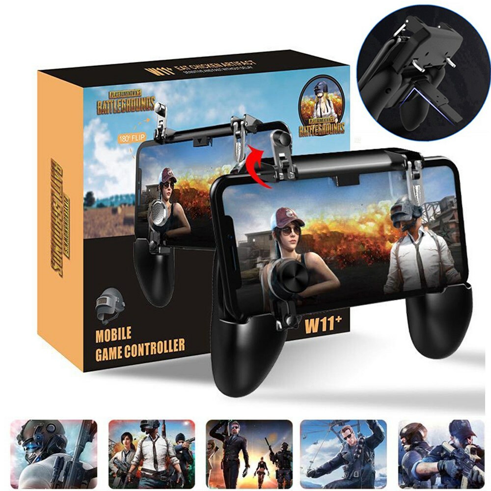 W11 Pubg Mobile Phone Game Controller Gamepad Joystick Wireless Iphone Android Ebay