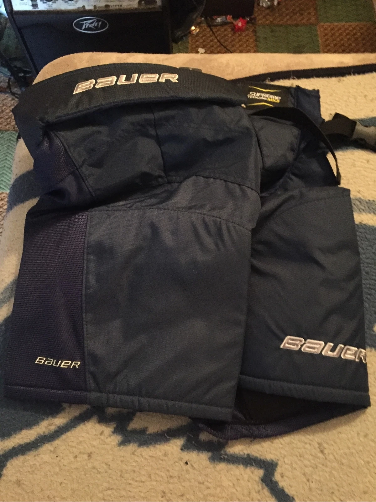 PANTALON DE HOCKEY BAUER SUPREME TotalOne MX3 Coque Junior XL Bleu