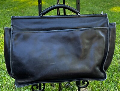 Vintage Coach # 6456 Black Leather Briefcase ~ No Strap ~ | eBay