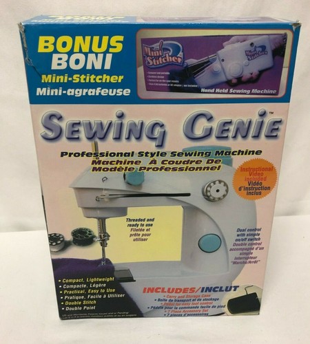 Sewing Genie Professional Mini Sewing Machine + Mini Stitcher with Carry Case - Picture 7 of 8