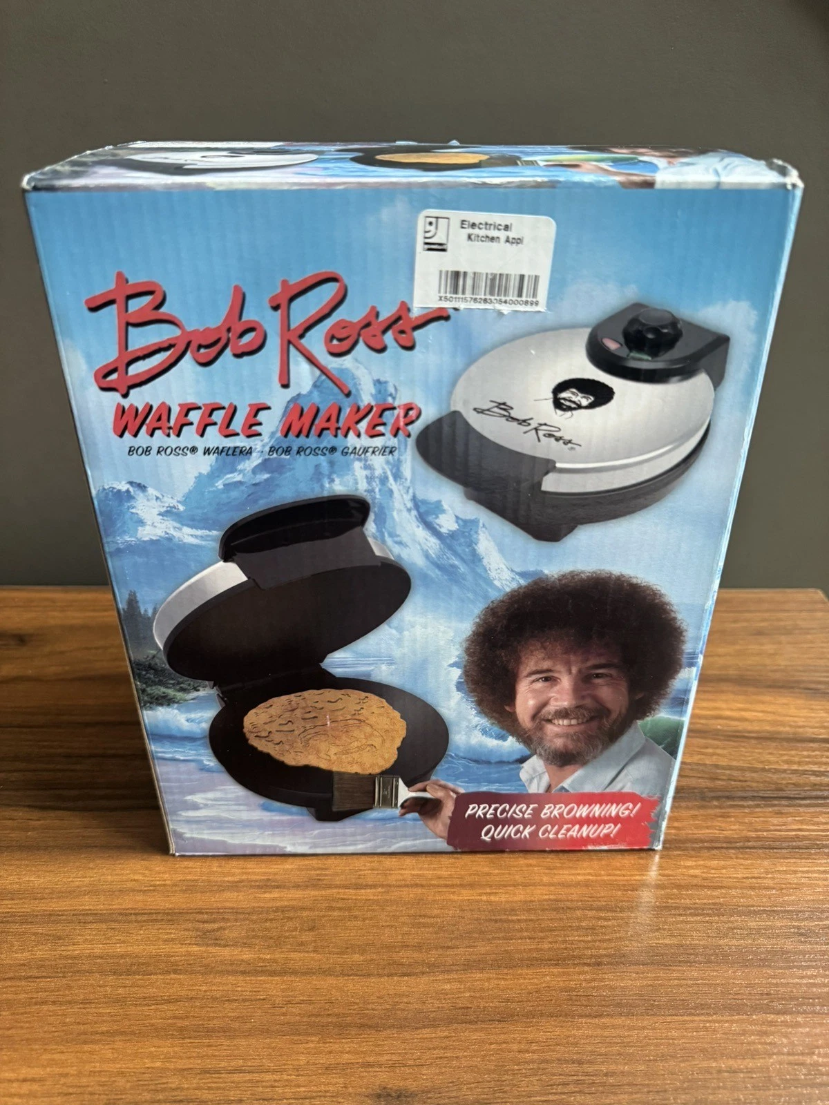 New - Bob Ross Waffle Maker ~ Waffle Iron With Box ~ Uncanny Brands
Opens in a new window or tab