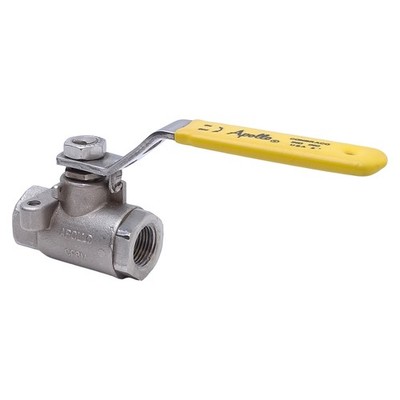 Apollo 76-102-01A 2-Piece Ball Valve CF8M 2000 WOG, 3/8'' NPT w/ Locking Handle
