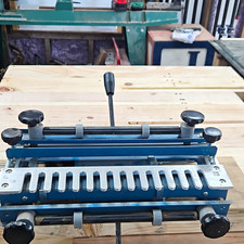 Metal Woodworking Dovetail Finger/Box Joint Jig Template w/ Slotted Guide Plate