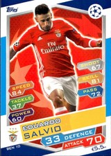 2016/17 Topps Attax Match Card # BEN 10 SL Benfica Salvio