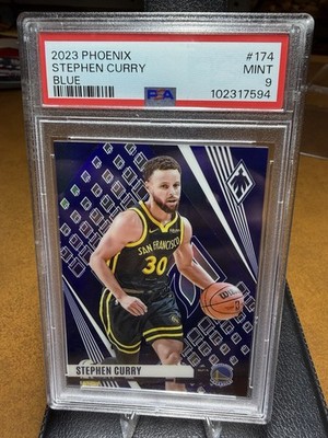 Panini Phoenix 2023-24 Stephen Curry Blue #174 PSA 9 /35 Warriors