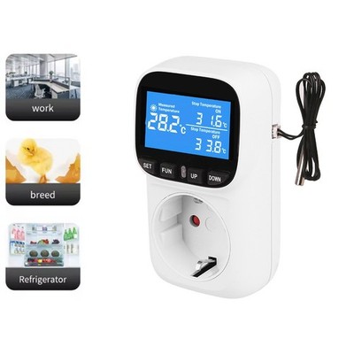 Temperaturregler Digital Steckdose Thermostat mit Zyklus und Countdown Timer
