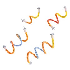 Bird Rope Perch Bite Resistant Easy Installation Colorful Flexible Pet