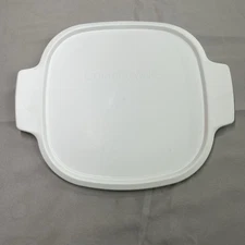Corningware A-2-PC White Plastic Replacement Lid 8” Square
