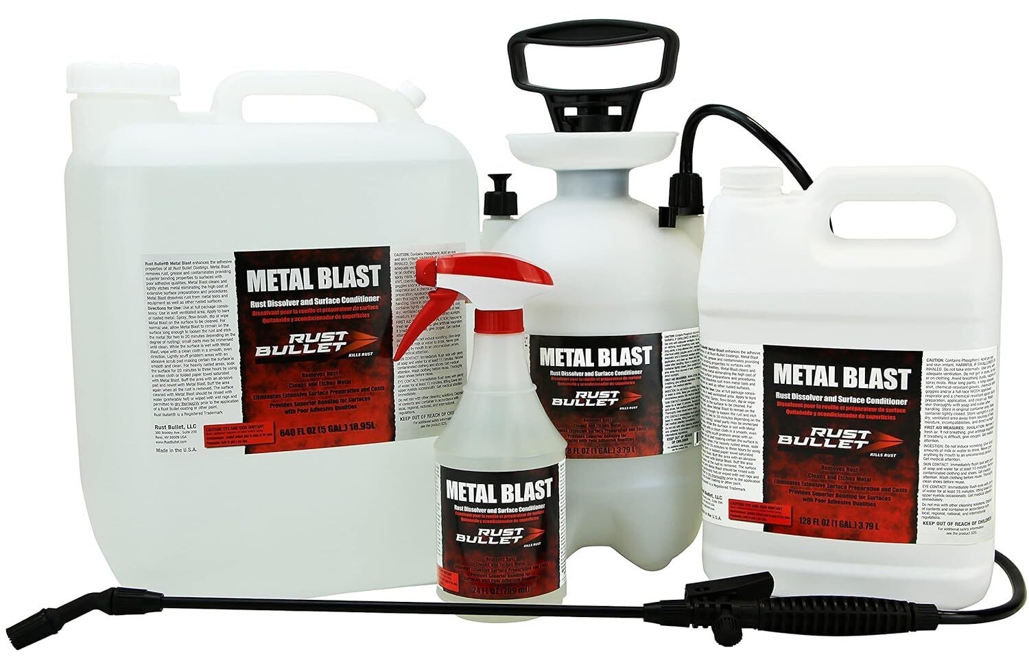 Metal Blast Rust Remover Rust Treatment Metal Cleaner and Conditioner 1 Gallon