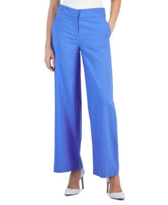 Tahari ASL Womens Solid Wide-Leg Mid-Ris Sand 8 196367133601 8 RT $99.0