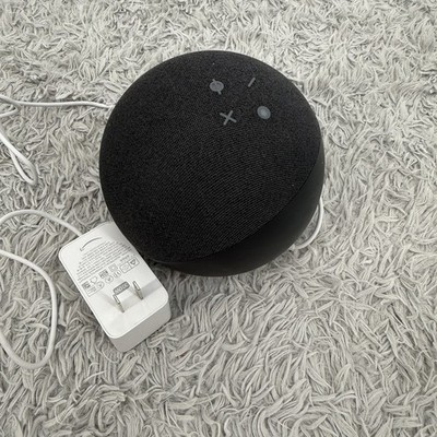 Amazon Echo 4th Gen Charcoal Alexa Speaker & Zigbee Smart Home Hub W 30W Charger