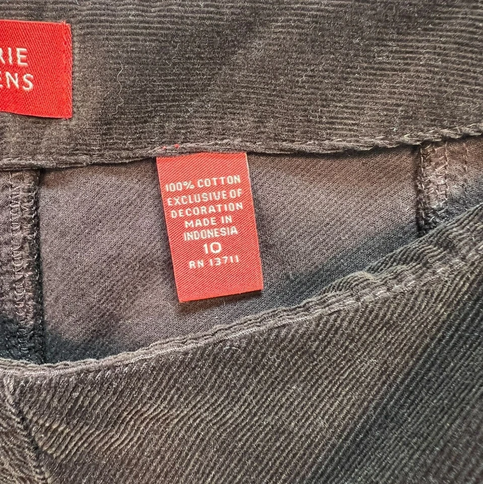 Falda de pana Valerie Stevens para mujer Y2K Preppy talla 10 marrón retro occidental Foto 3 de 4