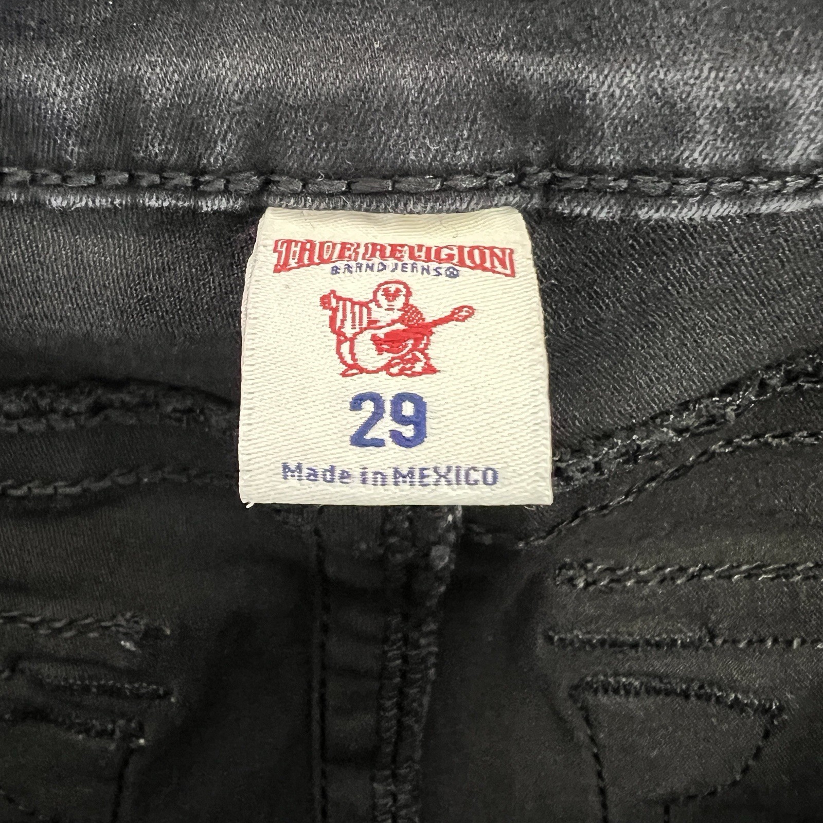 True Religion Skinny Flap Jeans Womens 29 Blue Denim Stretch thumbnail 4