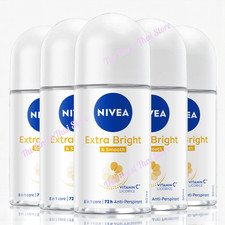 Nivea Roll on Extra Bright And Smooth 50ml pack of 5