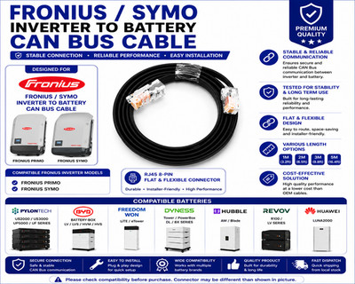 FRONIUS SYMO inverter to battery CAN bus cable for PYLONTECH BYD Freedom