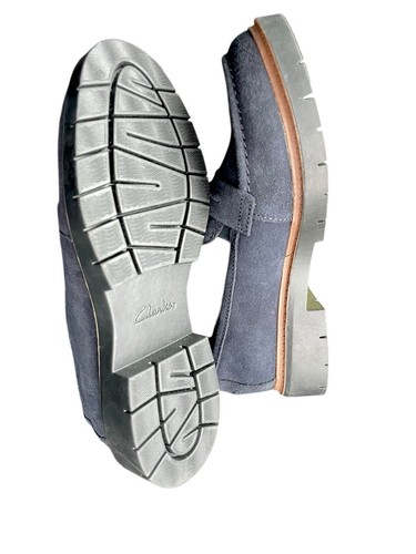 NEW Clarks Women Westlynn Bella Loafers Navy Blue Size 7.5 M Preppy Academia - Picture 4 of 9