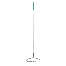 Expert Gardener Fiberglass Long Handle 14-Tine Bow Rake with Comfort End Grip