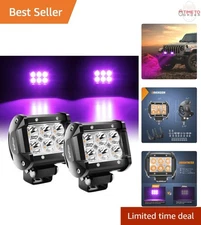 4 Inch LED Light Pods Purple Spot Beam Off Road Lighting 2PCS 18W