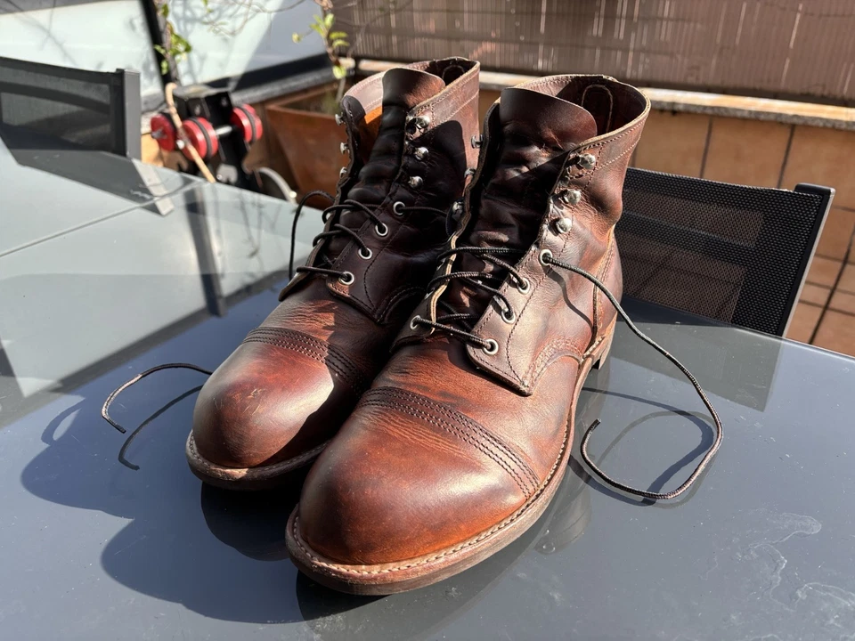 Botas Red Wing 8085 Iron Ranger Copper Rough & Tough US13 EU47  - Imagen 2 de 4