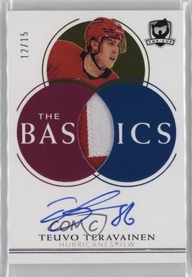 2021-22 Upper Deck The Cup Basics 12/15 Teuvo Teravainen #TB-TT Patch Auto 0ud1