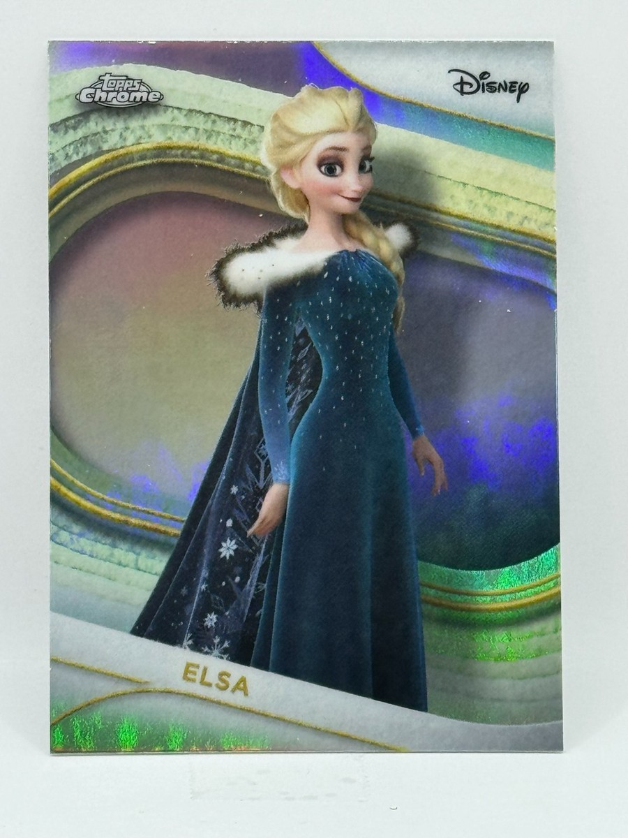 Topps 2025 Disney Elsa エルサ T-16 /25 シリアル 2025 Topps Chrome Disney Elsa Refractor Frozen Trading Card | eBay
