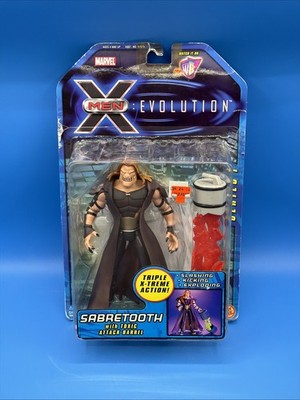 X-Men Evolution Series 1 Sabretooth 7'' Action Figure Toy Biz 2001 New