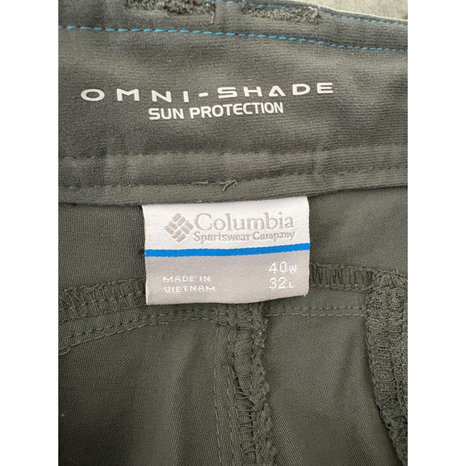 Columbia Mens Pants 39x31 Omni Shield Performance Cargo Outdoor Gorpcore Green thumbnail 11