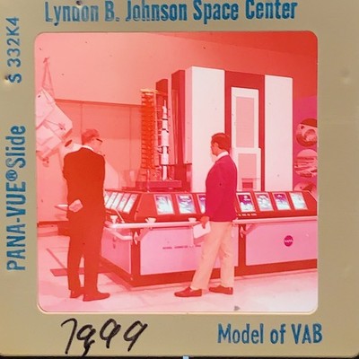 Vintage NASA Lyndon B. Johnson Space Center Saturn V VAB Model 35mm Slide