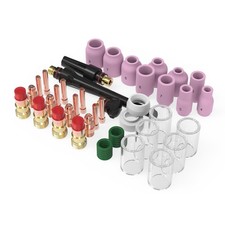 YESWELDER 49Pcs TIG Welding Torch Stubby Gas Lens 10 Glass Cup Kit For...