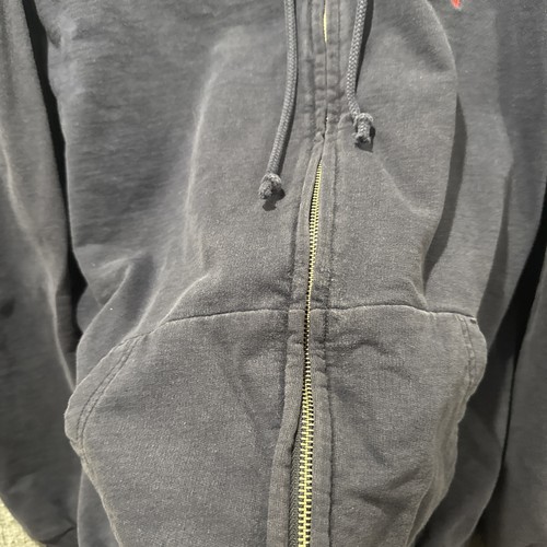 Vintage 00’s Polo Ralph Lauren Blue Full Zip-Up Hoodie Men’s Size Medium M READ - Picture 6 of 11