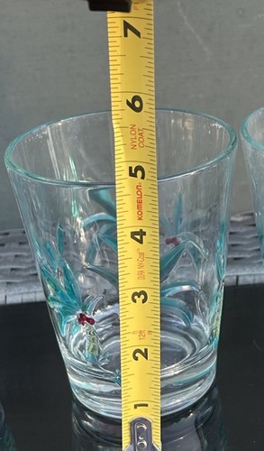 Lot de 4 verres thème plage tropicale palmiers - Photo 3 sur 4