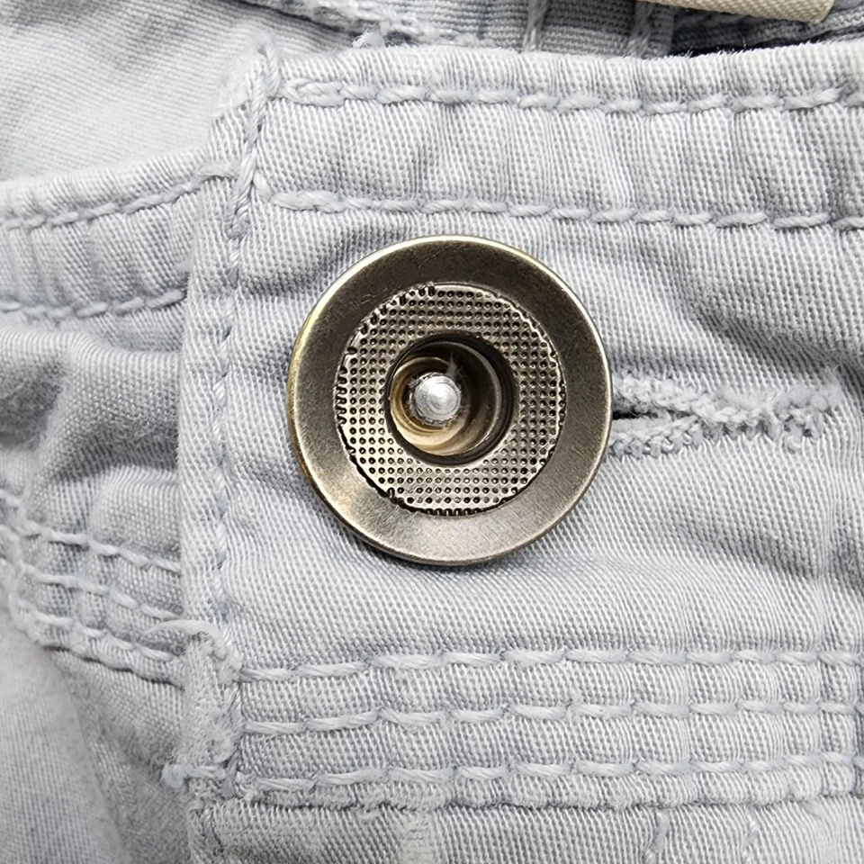 Calça Style&Co Feminina 10P PETITE Cinza Cintura Média Carga Capri Caminhada Ao Ar Livre Casual - Imagem 2 de 4