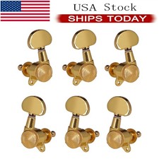 Gold Plated 3R3L Guitar String Tuning Peg Key Auto Locking Tuners Machine Heads
