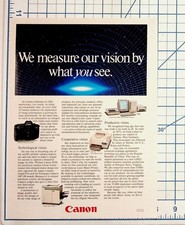 1988 Canon EOS 650 Camera Laser Printer Fax Vintage Magazine Print Ad