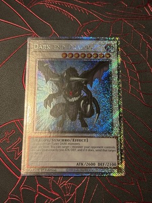 YUGIOH DARK END DRAGON PLATINUM SECRET RARE 1ST NM RA03-EN216