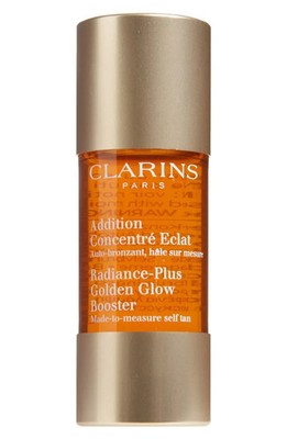 CLARINS Radiance Plus Golden Glow BOOSTER FACE Instant Bronzer Tan .5oz 15ml NIB