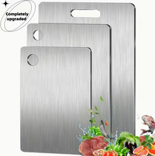 3pcs Large/Medium/Small Stainless Steel Cutting/Chopping Board