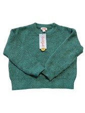 Cat Jack Crew Neck Sweater Green New Cotton Long Sleeve Knit
