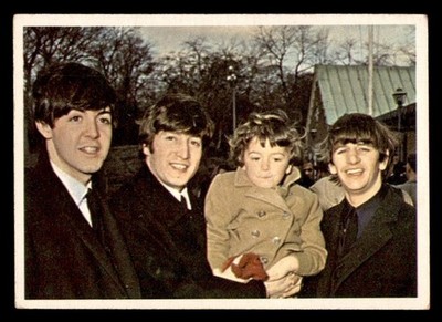 1964 Topps Beatles Color #29 Paul John And Ringo With Young Boy VG/EX *e1