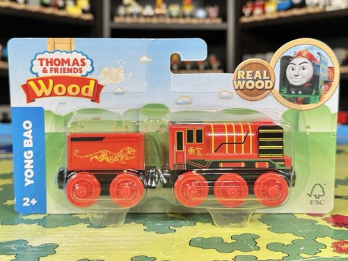 YONG BAO - Thomas & Friends Wood Toy Train Engine Rare Retired NEW NIB *PAINTED*