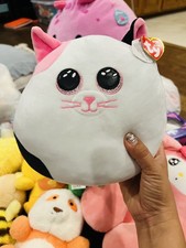 TY Squish-A-Boos Plush - MUFFIN the Cat - New（10inch）