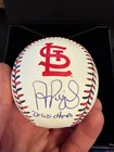 Albert Pujols 2X WS CHAMPS Autographed Baseball St Louis Cardinals - Fanatics