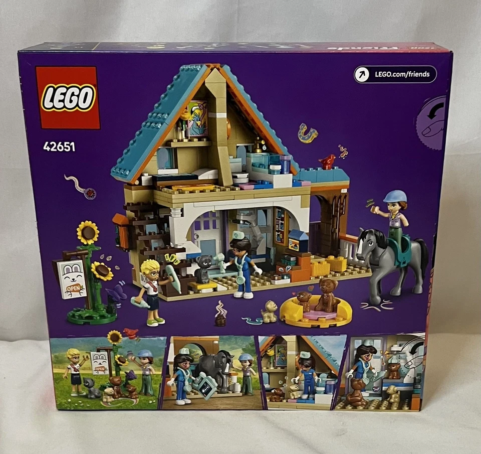 LEGO FRIENDS: Clínica Veterinaria de Caballos y Mascotas (42651) Juego de Construcción Mini Muñecas Figuras 428 Foto 2 de 4