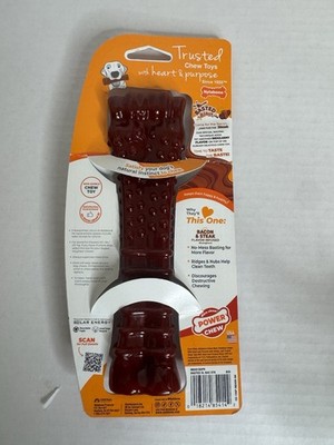 Nylabone Power Chew Bacon & Steak Flavor Infused Nylon Dog Toy XL