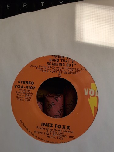 Inez Foxx Circuit's Overloaded Hand Reaching Out STAX VOLT FUNK SOUL 45 7" - Imagen 2 de 2