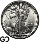 1937 Walking Liberty Half Dollar, Nice Brilliant Uncirculated++